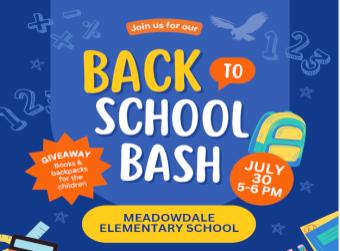 Back to School Bash 7/30/25 Fiesta de Regreso a la Escuela